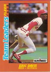 1988 Fleer Team Leaders Baseball Cards 006      Eric Davis